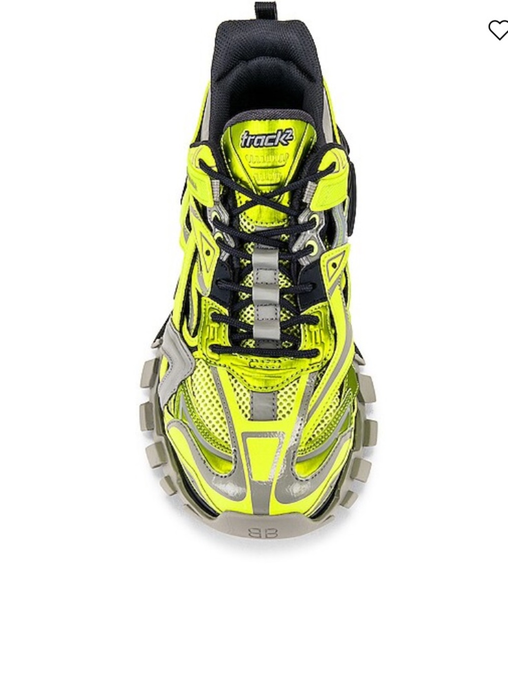 Balenciaga women Neon Yellow and Gray Track 2 Open Sneakers size EU 40 US 10 - Picture 5 of 7